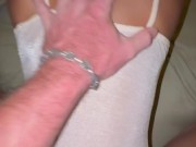 Big ass Asian teen takes a facial after backshots 3/16