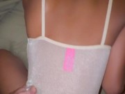 Big ass Asian teen takes a facial after backshots 7/16