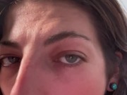 Suck and fuck my avatar dildo in bath 2/16