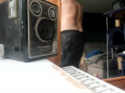 relaxing after shower 12/16