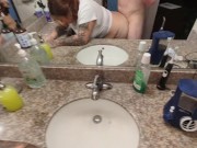 Asian Milf Gets Bent Over Sink For Moaning Creampie 14/16