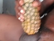 Mb michel12 is back again with his nasty stuff 💋i FUCKED my  pineapple & cum in it, I rock 🖤 10/16