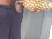 Mb michel12 is back again with his nasty stuff 💋i FUCKED my  pineapple & cum in it, I rock 🖤 4/16