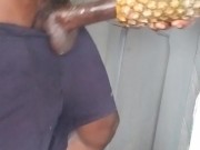 Mb michel12 is back again with his nasty stuff 💋i FUCKED my  pineapple & cum in it, I rock 🖤 6/16