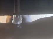 Dick Cream - Cumshot w/ Clear Fleshlight 12/16