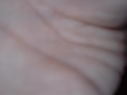 jeans on balls deep. creamy hard long cock fucking toy with GF panties on 4/16