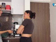 I'm my friend's husband's lover, so I comfort her with lesbian sex. 5/16