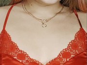 redheaded girl in a sexy red dress 4/16