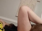 Milf gets ate while her husbands at work 12/16