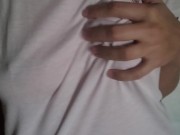 Fingering my friend, while she's taking a shower. She has orgasm. 1/16