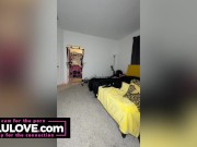 Big boobs babe trying sexy outfits for going out show, high heels and bare feet then putting on makeup - Lelu Love 13/16