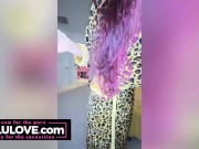 Big boobs babe trying sexy outfits for going out show, high heels and bare feet then putting on makeup - Lelu Love 2/16