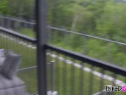 An Inked Babe is NAiled on the Terrasse 1/16