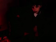 Wednesday Addams Cosplay fucked hard at Halloween - BWC Facial 5/16