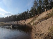 Nude girl in boat and walk in the swamp 4/16
