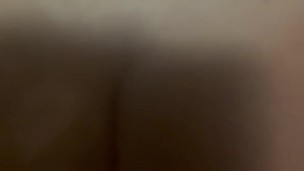 White ass riding my cock