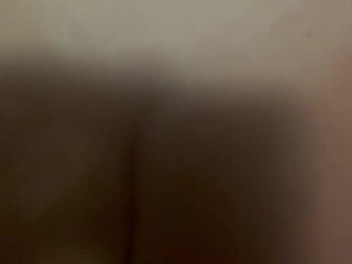 White ass riding my cock