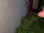 Pee art on a wall 4/16