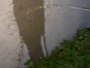 Pee art on a wall 6/16