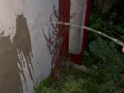 Pee art on a wall 8/16