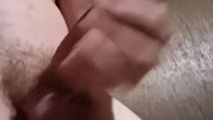 Stroking my big cock