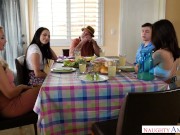 Sister's Friends Lana Rhoades & Kylie Page's Naughty Easter Threesome 3/16