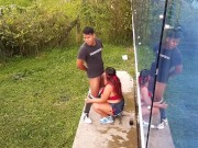 Girl sucking her stepbrother's big cock 3/16