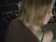 Fucking in the alley so she's has to walk home dripping with cum... 1/16