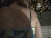 Fucking in the alley so she's has to walk home dripping with cum... 9/16