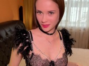 Моя сводная сестра купила новое бельё для своего парня. Я не удержался и трахнул её 2/16