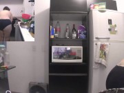 doing the dishes with my huge tits out 2/16