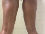 Sneaking to the shower to play 6/16