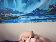 Petite blonde sticking a vibrater in her tight ass for the FIRST TIME!! 9/16