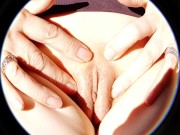 My clit takes a peek at the sun