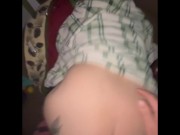 Step sis “ I never knew you were this naughty “ said step bro now come here and cum on my fat Cock!! 1/16