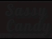 Sassy Candy ... Big Booty Milf in Skirt shaking Ass & Masturbating ... Pawg, Huge Dildo, Small Tits