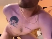 Fucking myself with a toy then blowing my load on my chest 3/16