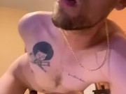 Fucking myself with a toy then blowing my load on my chest 6/16