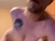 Fucking myself with a toy then blowing my load on my chest 7/16