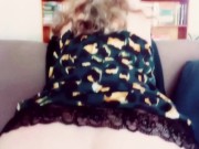 In position in my nightie and slippers 4/16