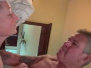 Sexy MILF loves getting fucked hard till her man blows, kissing…. 15/16