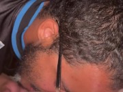 In the trunk of the car at a park 2/16