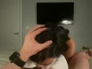 Schoolgirl eagerly sucks and swallows cum after class 11/16