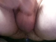 Just sitting on the thrown playing with my cock. 5/16