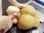 Double vaginas, playing with toys 13/16