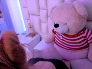 Cute faced redhead sucks dildo in pov for you 10/16