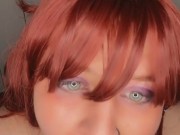 Redhead petite babe Nattali white showers for you 16/16