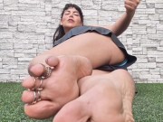 Teasing with my rings on my feet 15/16