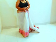 Arab Muslim Hot Mom Marries Asian Man For a day & wear Local Culture dress & Open Her big ass & Tits 12/16