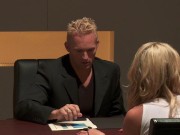 Paige uses her big tits and fantastic pussy to distract the guy questioning her- PervMilfsnTeens 4/16